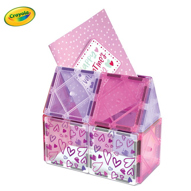 Crayola Valentine’s Day Magnetic Tiles 14-Piece Set