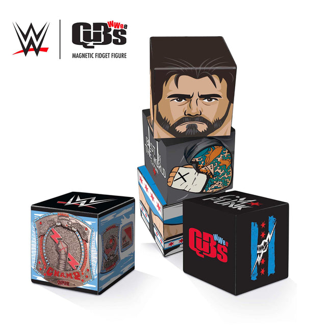 WWE CM Punk Qubee Magnetic Fidget Figure