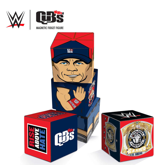 WWE John Cena Magnetic Qubees Fidget Building Cubes - The Last Time Is Now