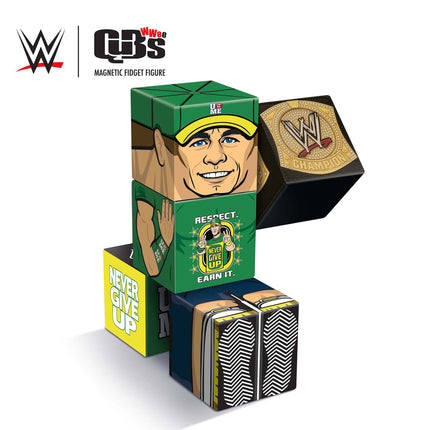 WWE John Cena Magnetic Qubees Fidget Building Cubes  - You Can't See Me