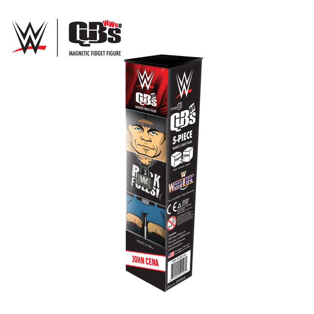 WWE John Cena Magnetic Qubees Fidget Building Cubes  - Word Life