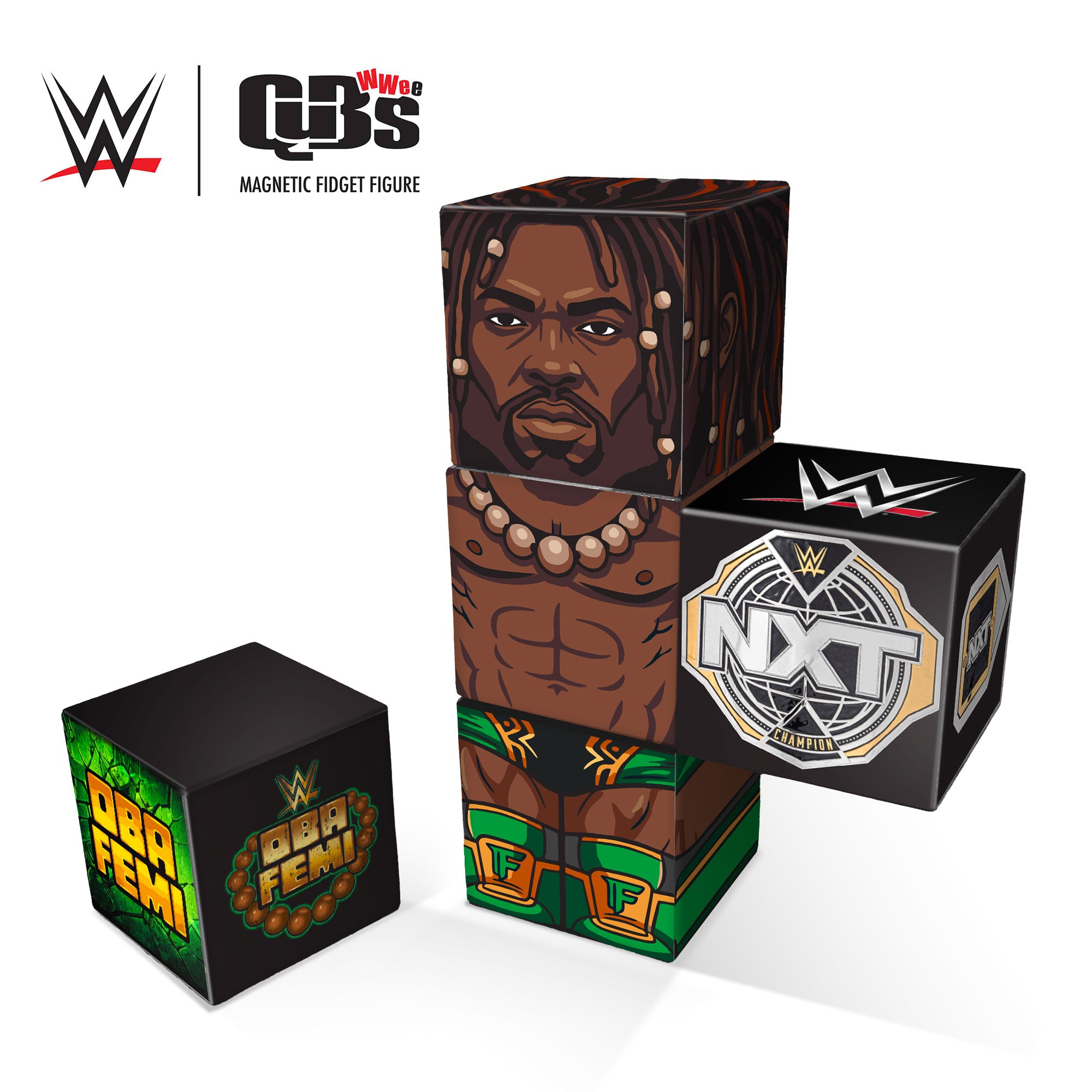 WWE Oba Femi Qubees Magnetic Fidget Figure – CreateOn