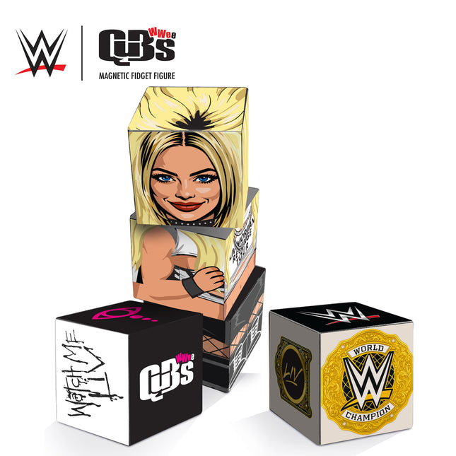 WWE Liv Morgan Watch Me Liv Qubee Magnetic Fidget Figure