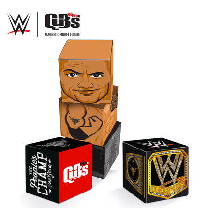 WWE The Rock QuBee Magnetic Fidget Figure