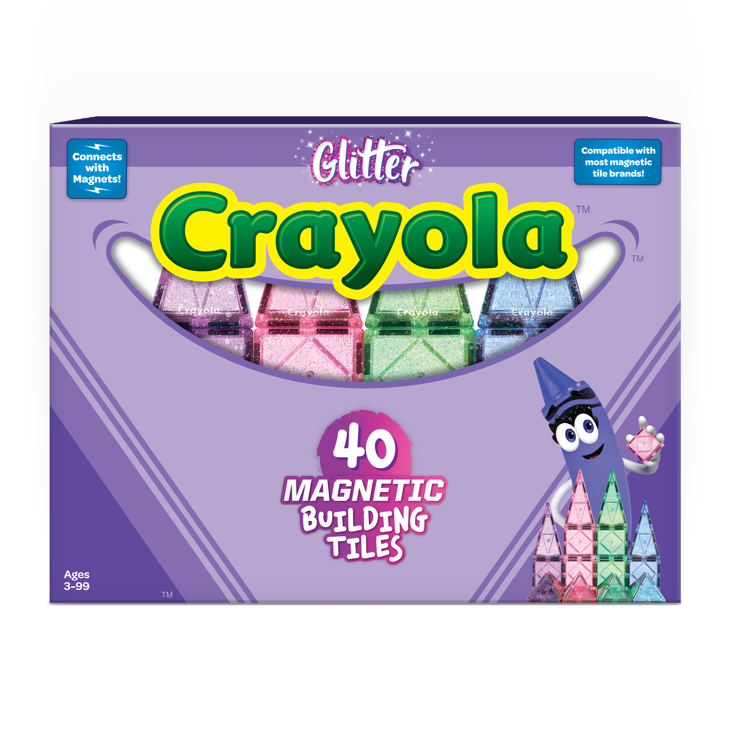 Crayola 40 Piece Glitter Building Set