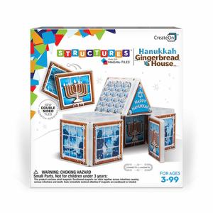 Hanukkah Gingerbread House Magna Tile Structure Set Box