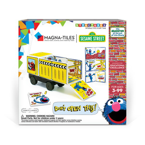 Sesame Street Monster at the End of This Story Truck Magnatile Structure Set