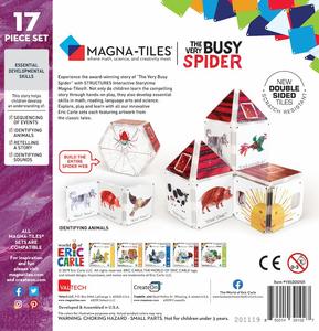 Eric Carle The Very Busy Spider 17 Piece Magnatile Set