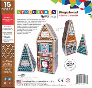Gingerbread Advent Calendar Magnatile Structure Set box
