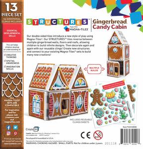 Gingerbread Candy Cabin Magnatile Structure Set box