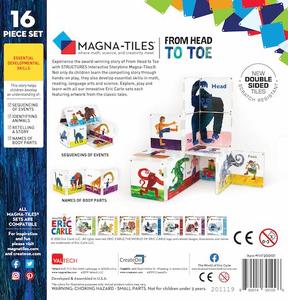 From Head to Toe Magnatile Set Back of the Box