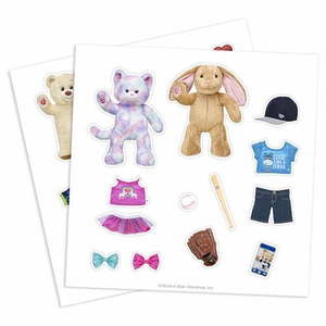 Build a Bear Bakeshop Magnatile Clings on White Background Bunny