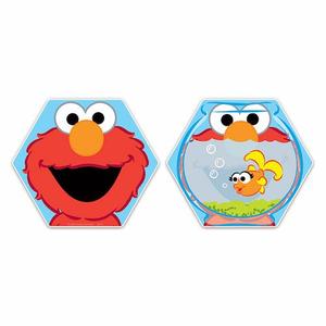 Sesame Street Colors with Elmo Magnatiles Fishbowl on White Background