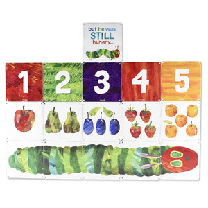Eric Carle the Very Hungry Caterpillar Full Magnatile Structure Set on White Background