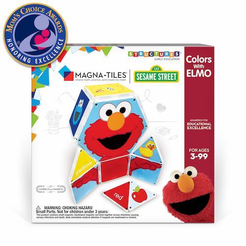 Sesame Street Colors with Elmo Magna Tiles Structure Set Moms Choice Awards