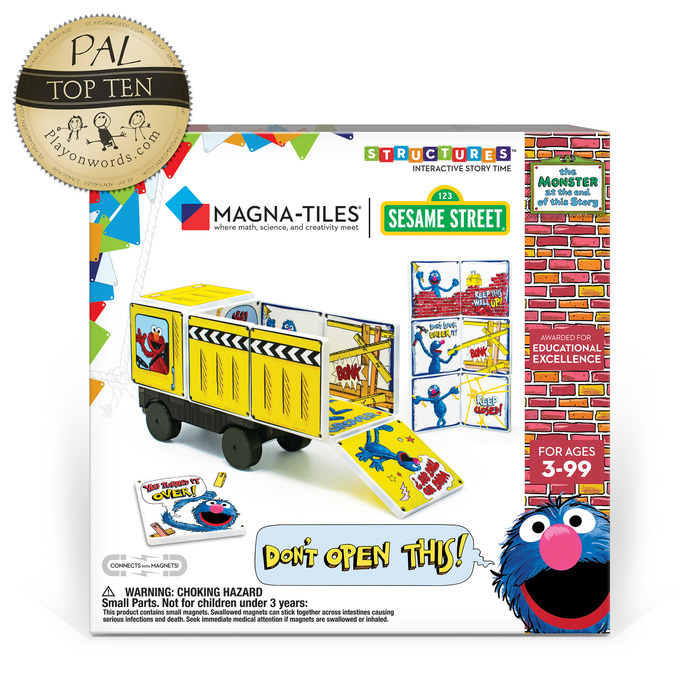 Sesame Street Monster at the End of This Story Truck Magnatile Structure Set Pal Top 10