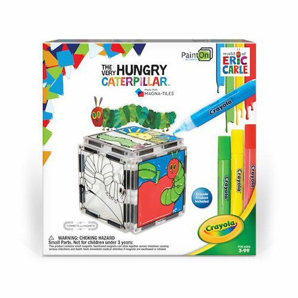Eric Carle Very Hungry Caterpillar Paint On Magnatile Structure Set