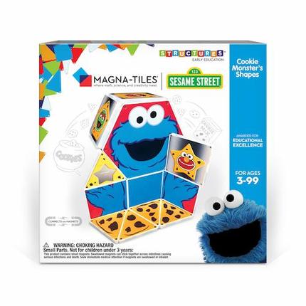Sesame Street Cookie Monster Magnatile Structure Set