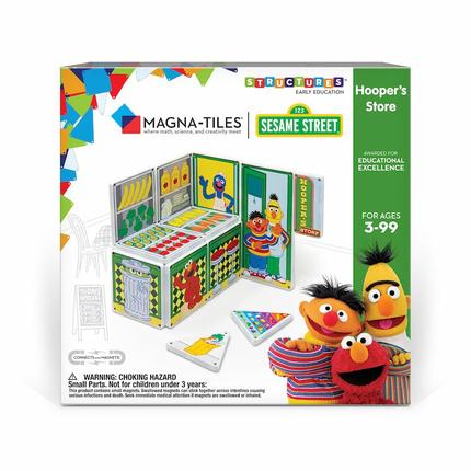 Sesame Street Hooper's Store Magna Tile Structure Set Box