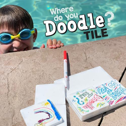 Boy in Pool Where Do You Doodle Magnatiles